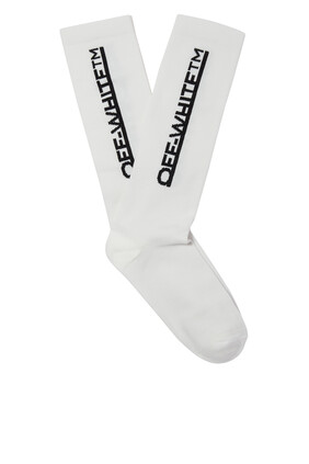 Underlined Logo Long Socks